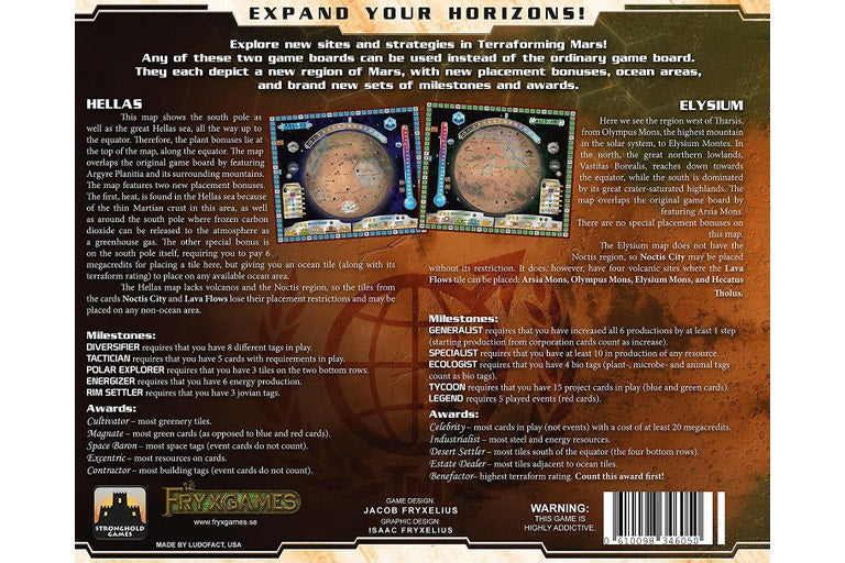 Terraforming Mars Hellas & Elysium