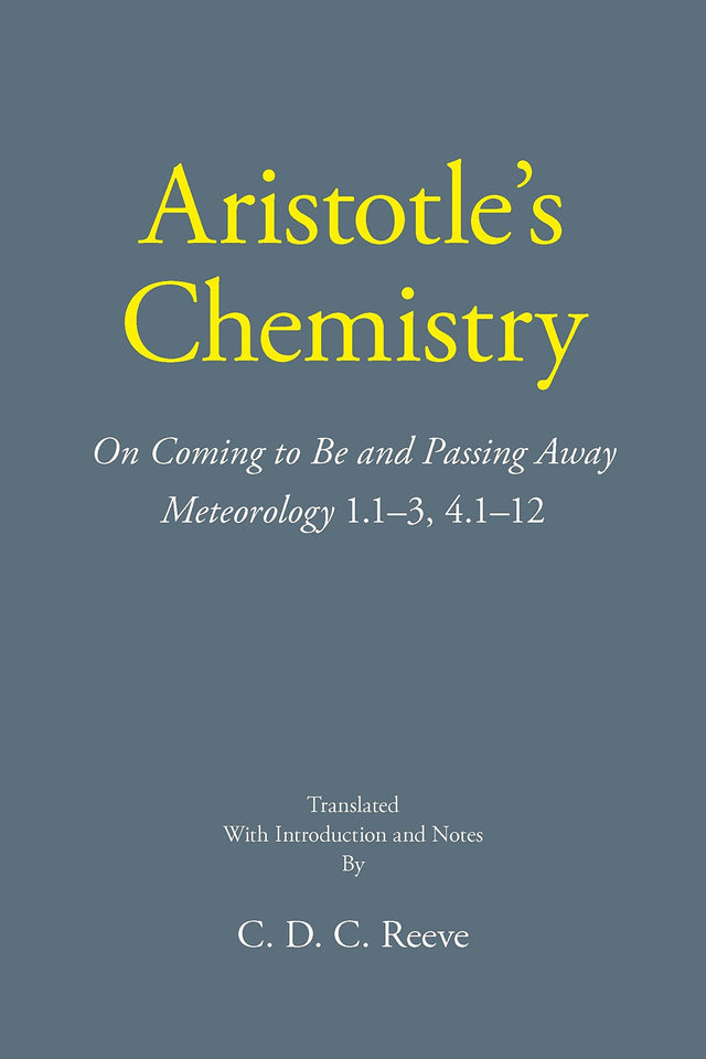 Aristotle's Chemistry