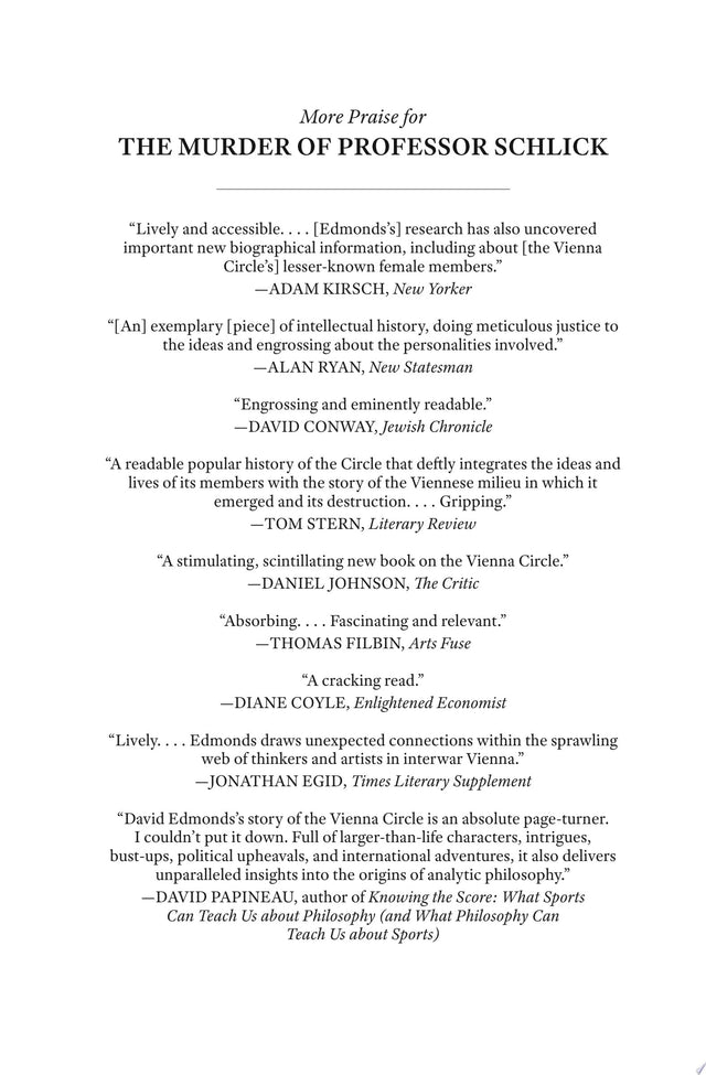 The Murder of Professor Schlick