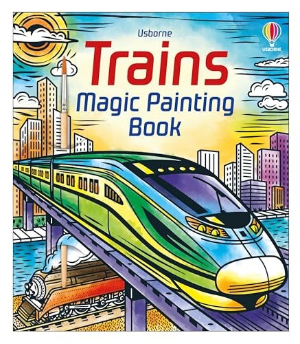 Trains Magic Painting Book