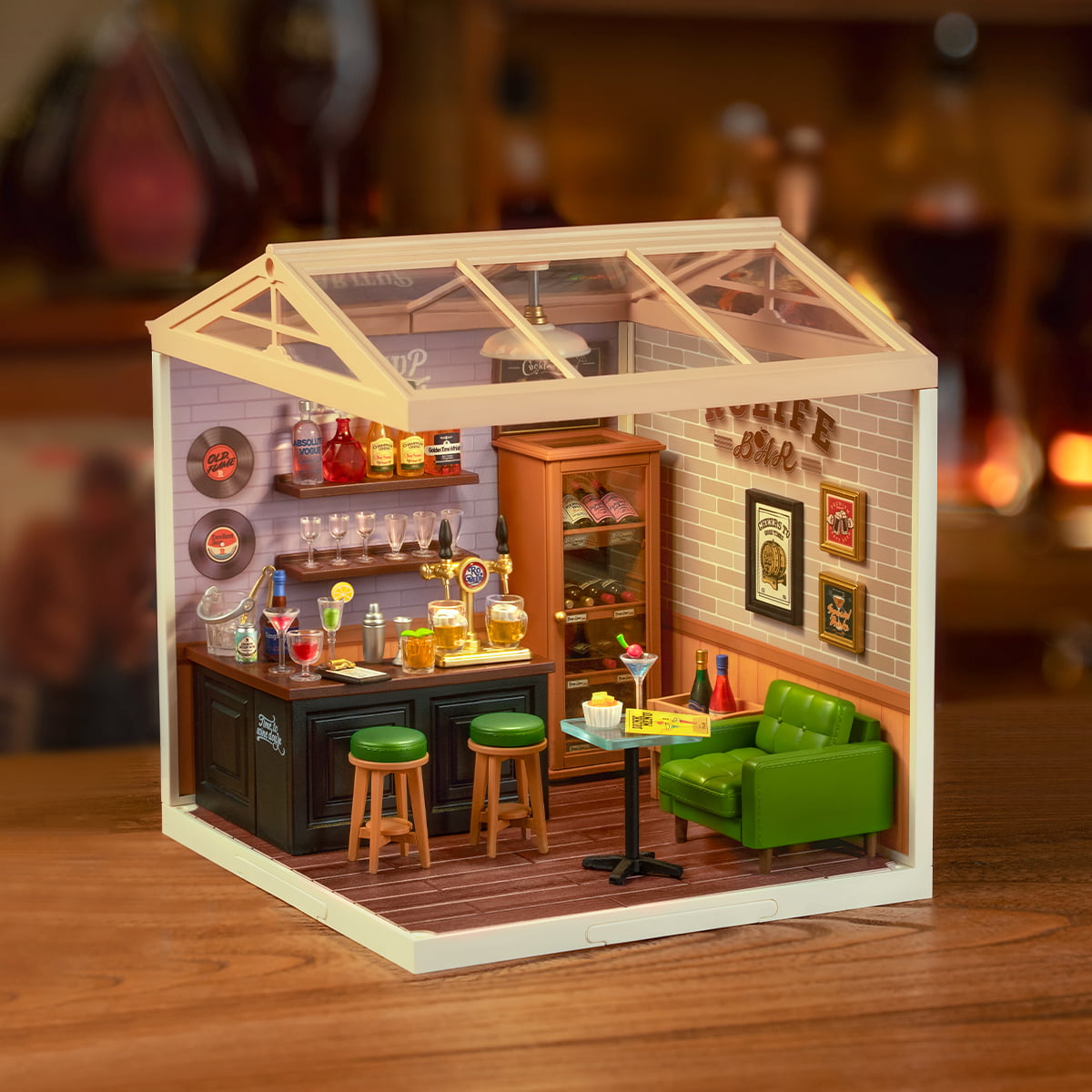 Rolife: Leisurely Cheers Bar - Super Creator Plastic DIY Miniature Puzzle