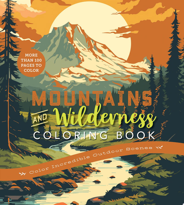 Mountains & Wilderness Coloring Book