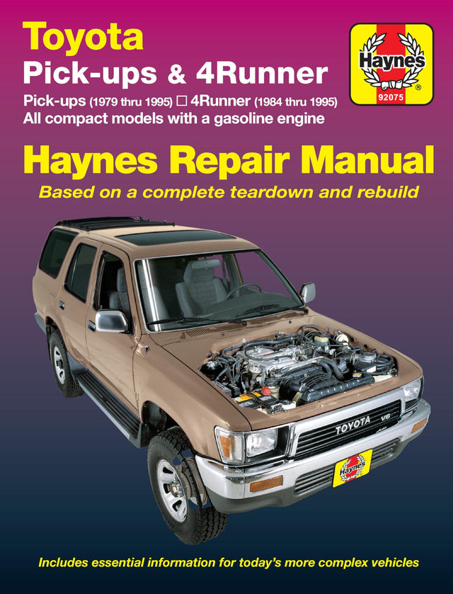 Toyota pick-ups (1979-1995), 4Runner (1984-1995) & SR5 Pick-up (1979-1995) Haynes Repair Manual (USA)