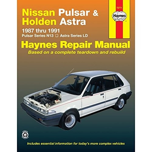 Nissan Pulsar and Holden Astra Australian Automotive Repair Manual