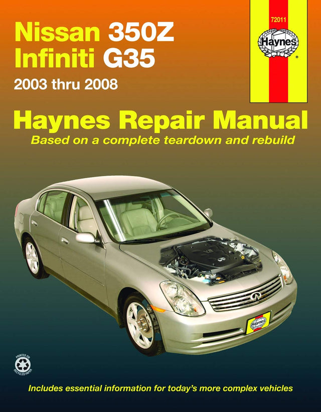 Nissan 350Z & Infiniti G35 (2003-2008) Haynes Repair Manual (USA)
