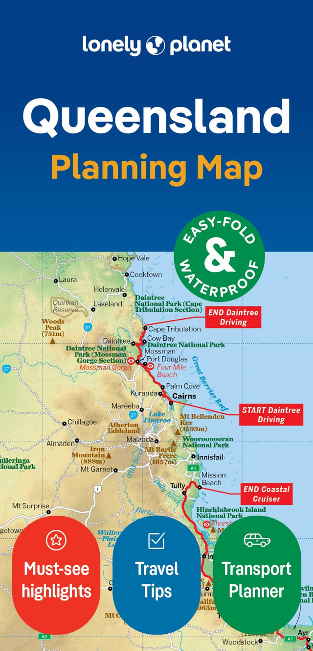 Lonely Planet Queensland Planning Map
