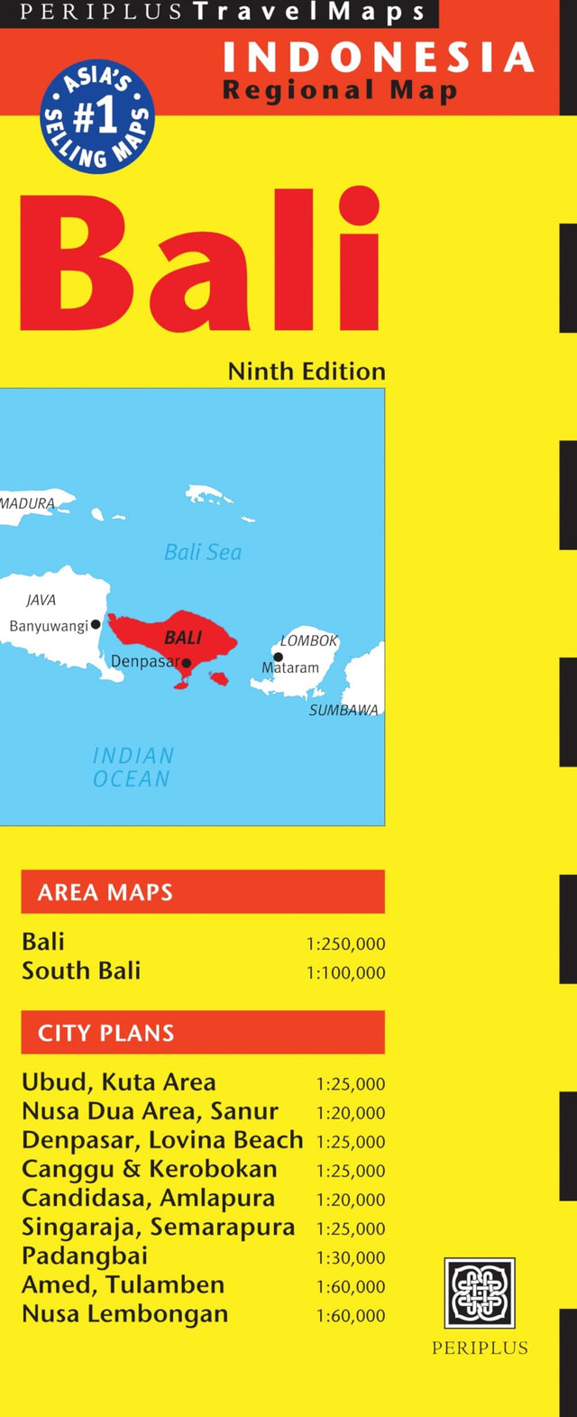 Bali Travel Map Ninth Edition