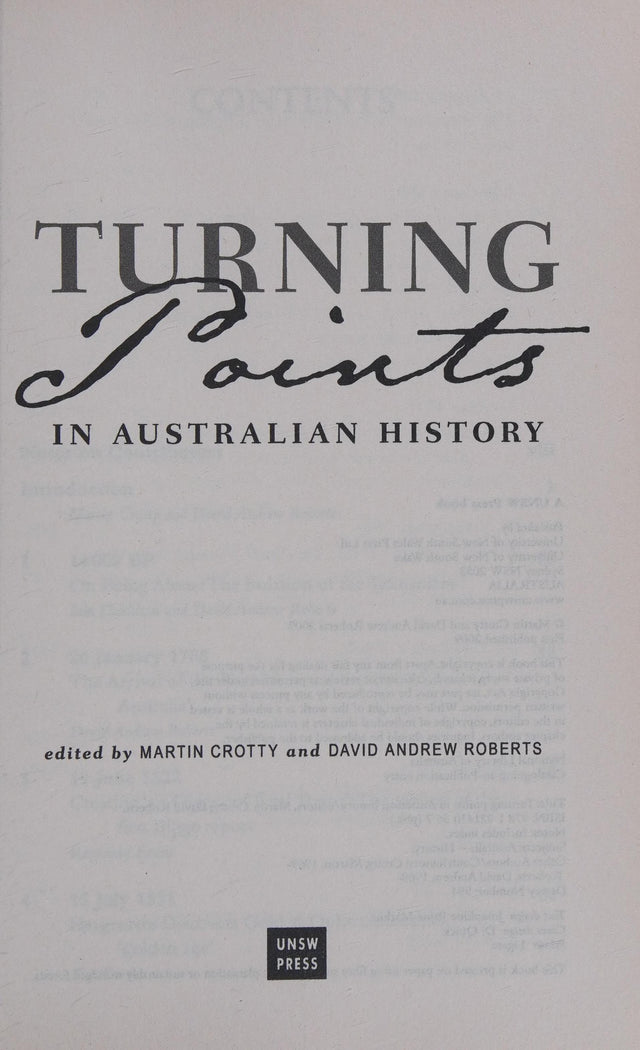 Turning Points in Australian History