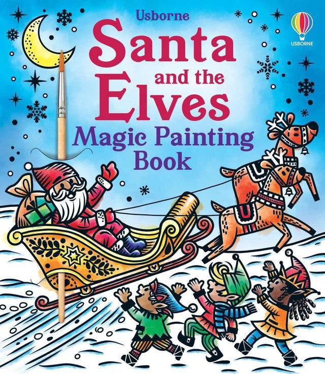 Santa and the Elves Magic Painting Book