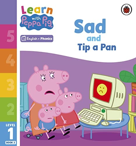 Learn with Peppa Phonics Level 1 Book 2 β Sad and Tip a Pan (Phonics Reader)
