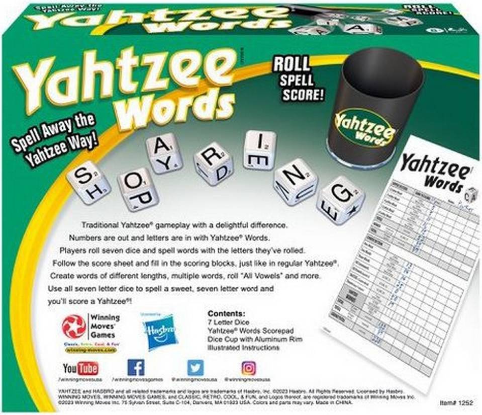 Yahtzee Words