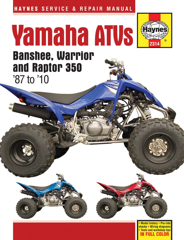 Yamaha Banshee, Warrior & Raptor 350 ATVs (87 - 10)