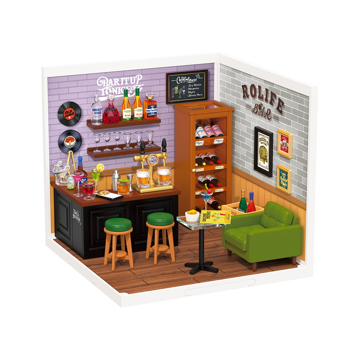 Rolife: Leisurely Cheers Bar - Super Creator Plastic DIY Miniature Puzzle