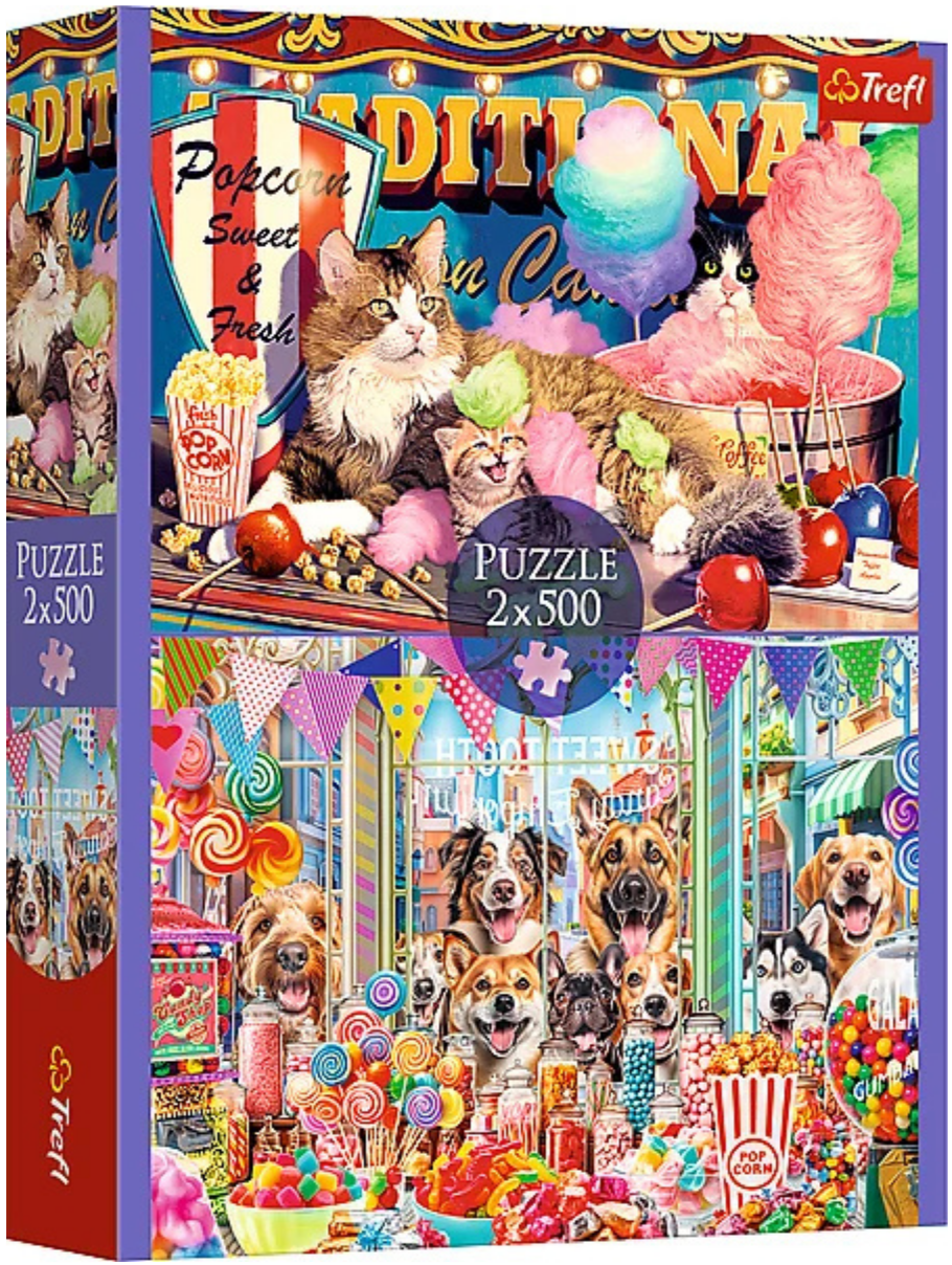 Trefl: Fluffy Friends - 2x500pc Jigsaw Puzzle