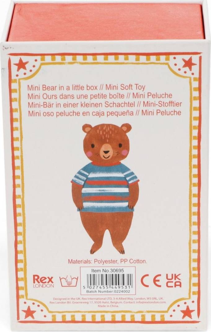 Mini Bear In A Little Box - Soft Toy
