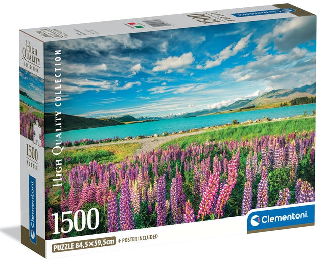Clementoni: Lupins At Lake Tekapo Puzzle - 1500pc