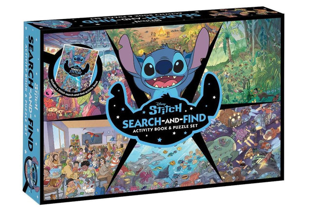 Stitch: Search-and-Find Activity Book and Puzzle Set (Disney 200 Pieces)