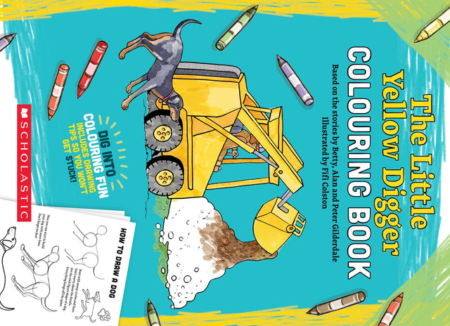 The Little Yellow Digger Colouring Book