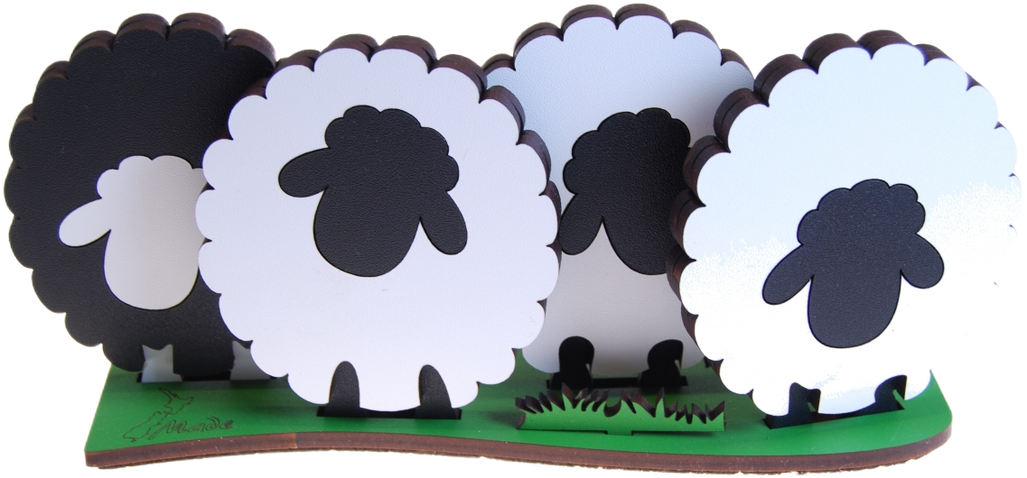 Ian Blackwell: Coloured Coasters - Sheep
