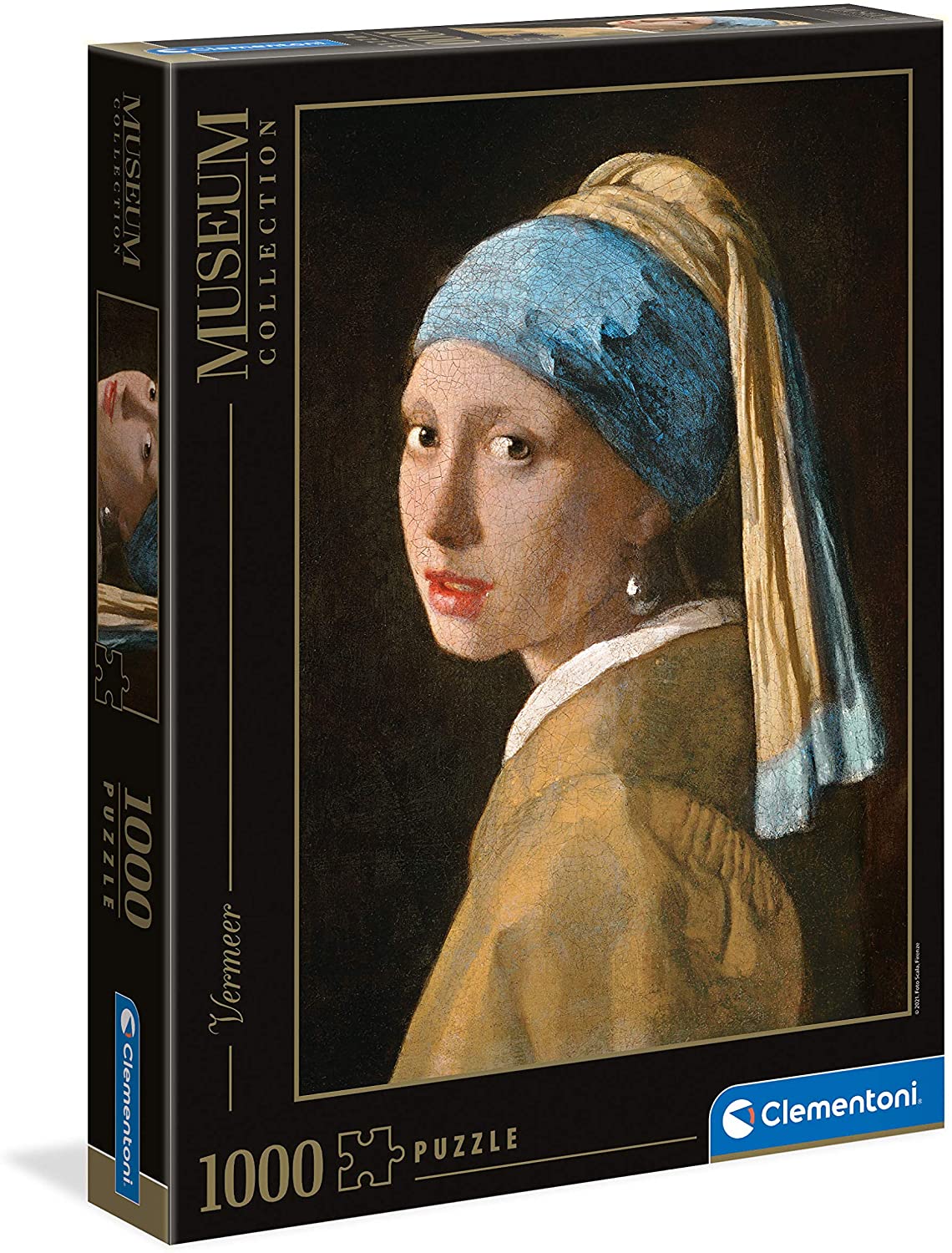 Clementoni Girl with the Pearl Earring Jigsaw Puzzle - 1000 Piece - Museum Collection - (39614)