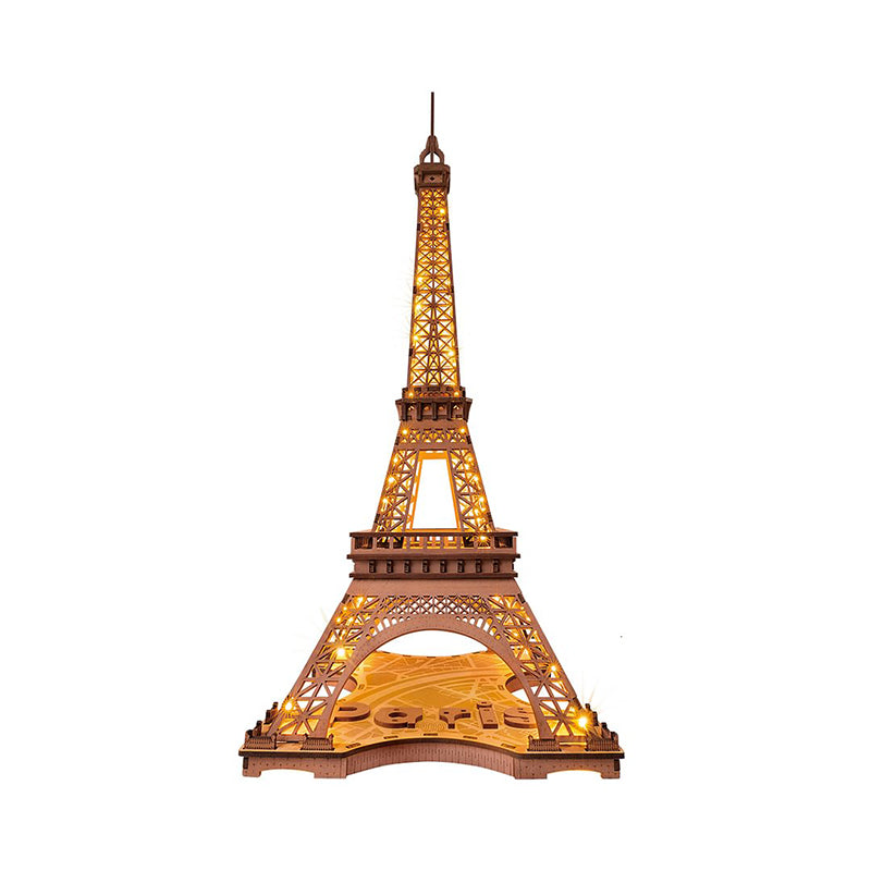 Rolife Eiffel Tower Night Scene DIY 3D Wooden Puzzle - (TGL01)