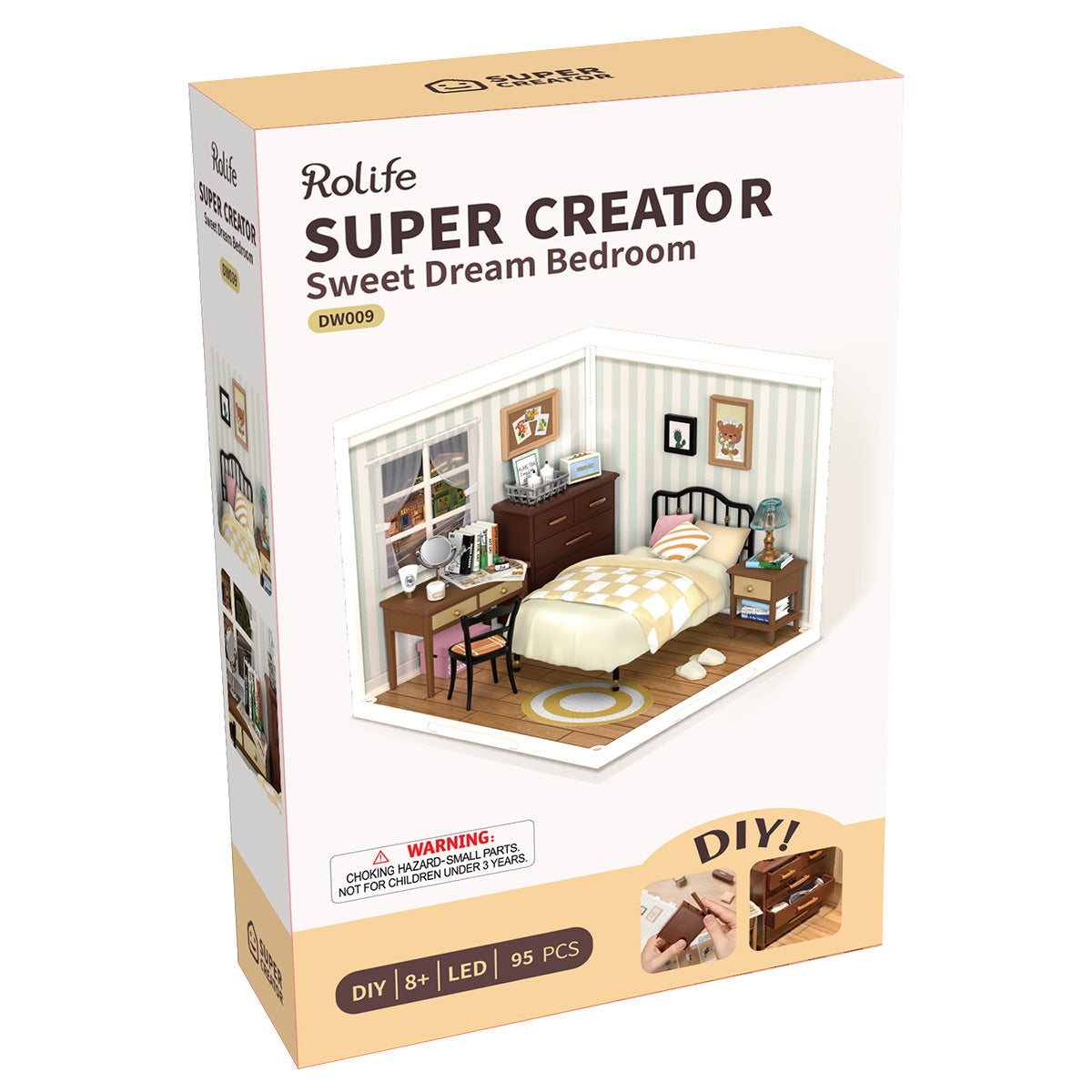 Rolife: Sweet Dream Bedroom - Super Creator Plastic DIY Miniature Puzzle