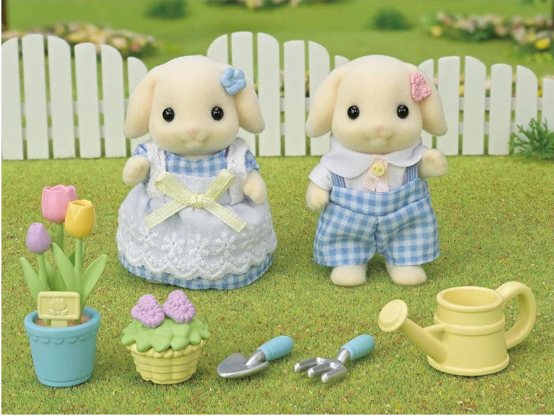 Sylvanian Families: Blossom Gardening Set - Flora Rabbit Sister & Brother