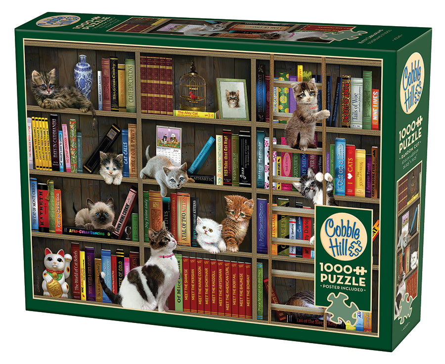 Cobble Hill Kitty Librarians Jigsaw Puzzle - 1000 Piece