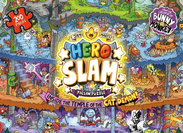 Jamie Smart's Hero Slam Jigsaw Puzzle: Inside the Temple of the Cat Demon