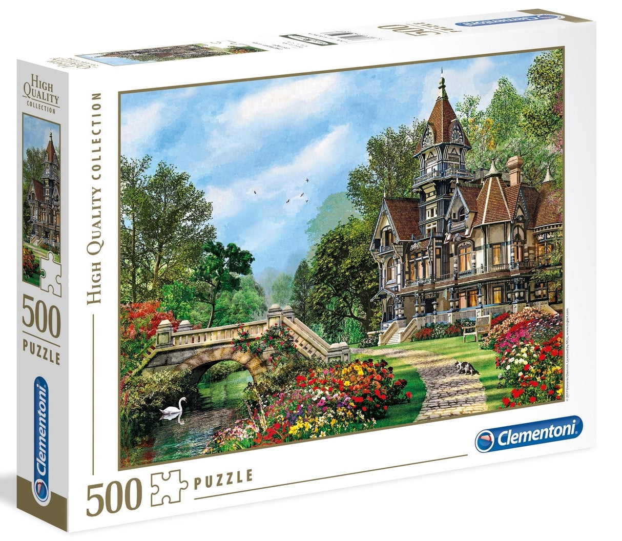 Clementoni Old Waterway Cottage Jigsaw Puzzle - 500 Piece - High Quality Collection - (35048)
