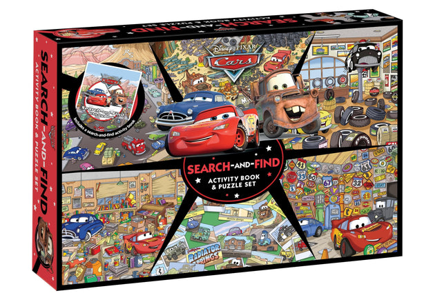 Cars: Search-and-Find Activity Book and Puzzle Set (Disney Pixar: 200 Pieces)