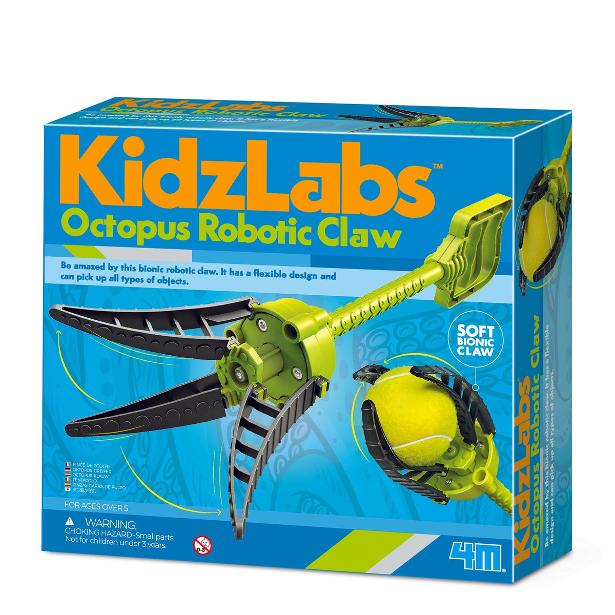4M KidzLabs Octopus Robotic Claw – Book Hero
