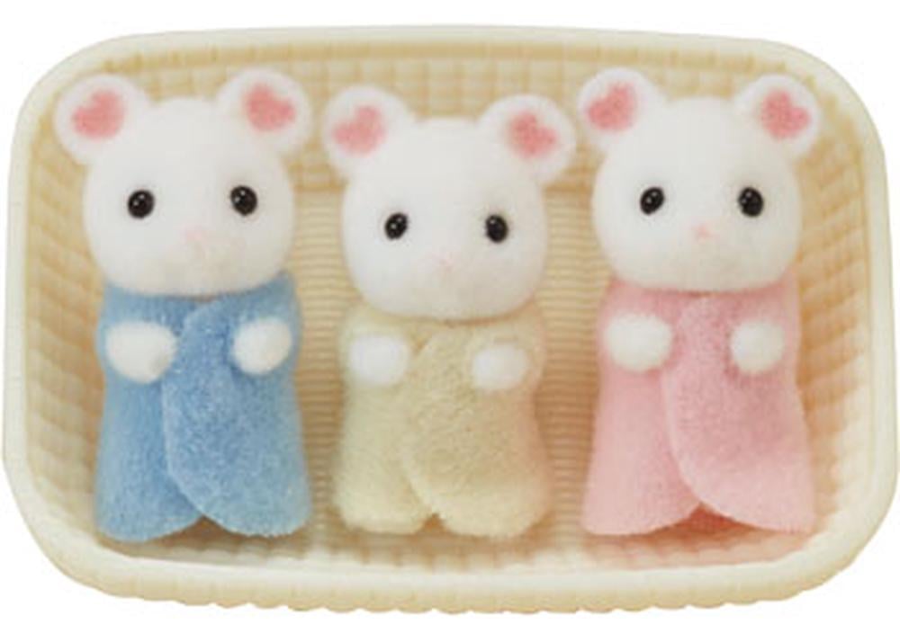 Sylvanian Families: Marshmallow Mouse Triplets