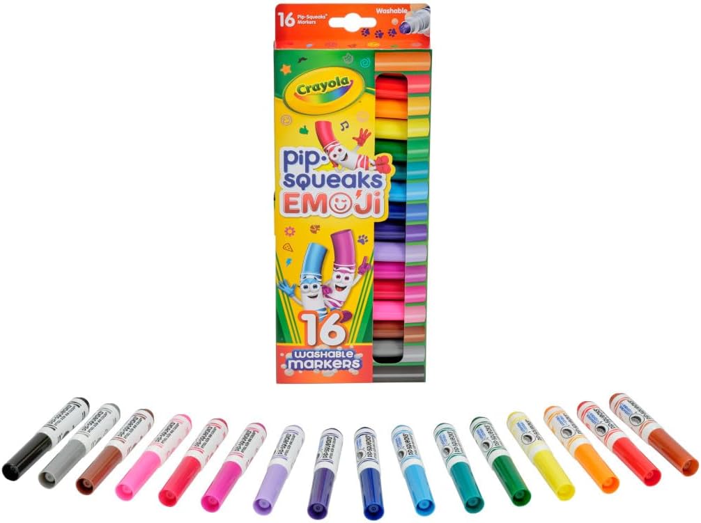 Crayola PipSqueak Emoji Markers 16 Pack