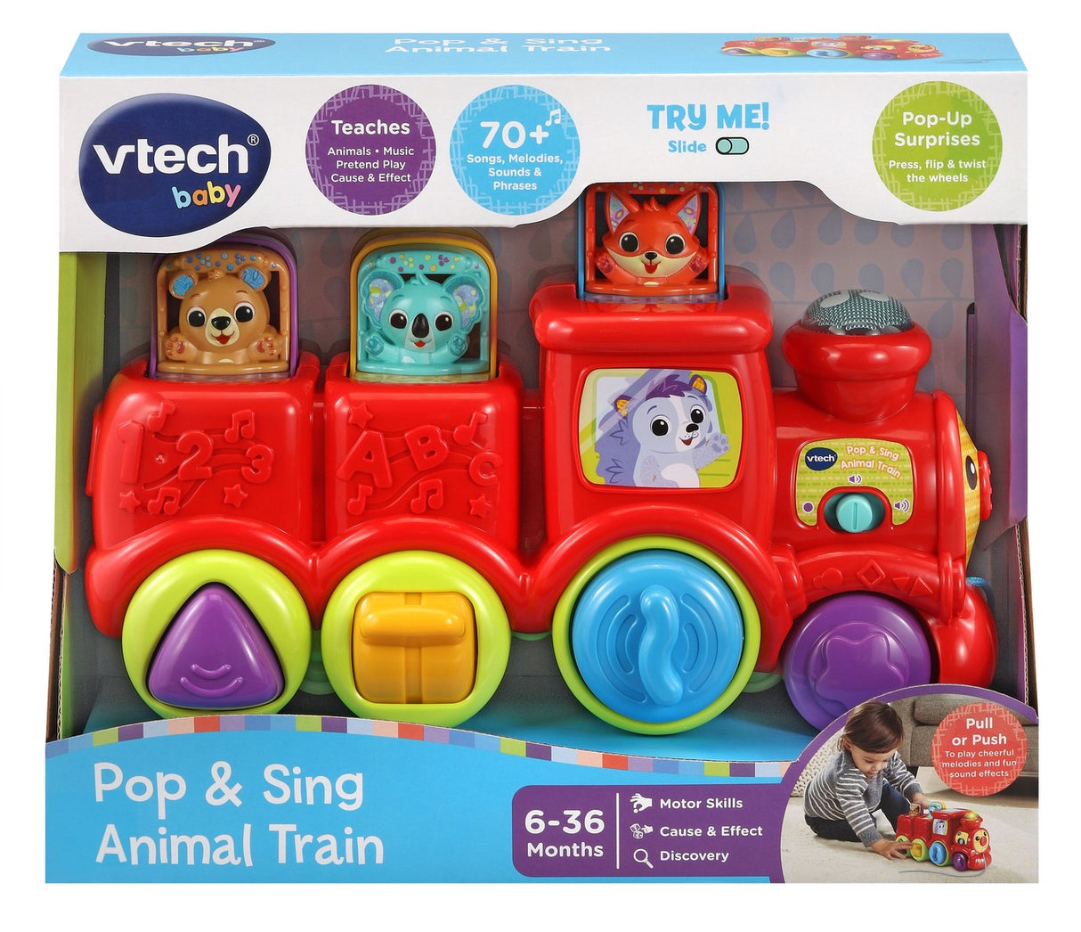 VTech Pop & Sing Animal Train