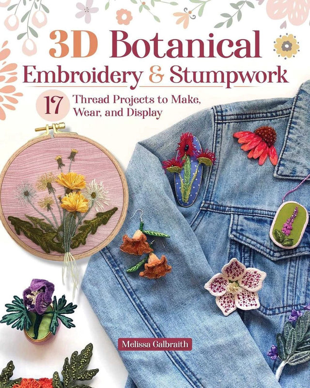 3D Botanical Embroidery & Stumpwork