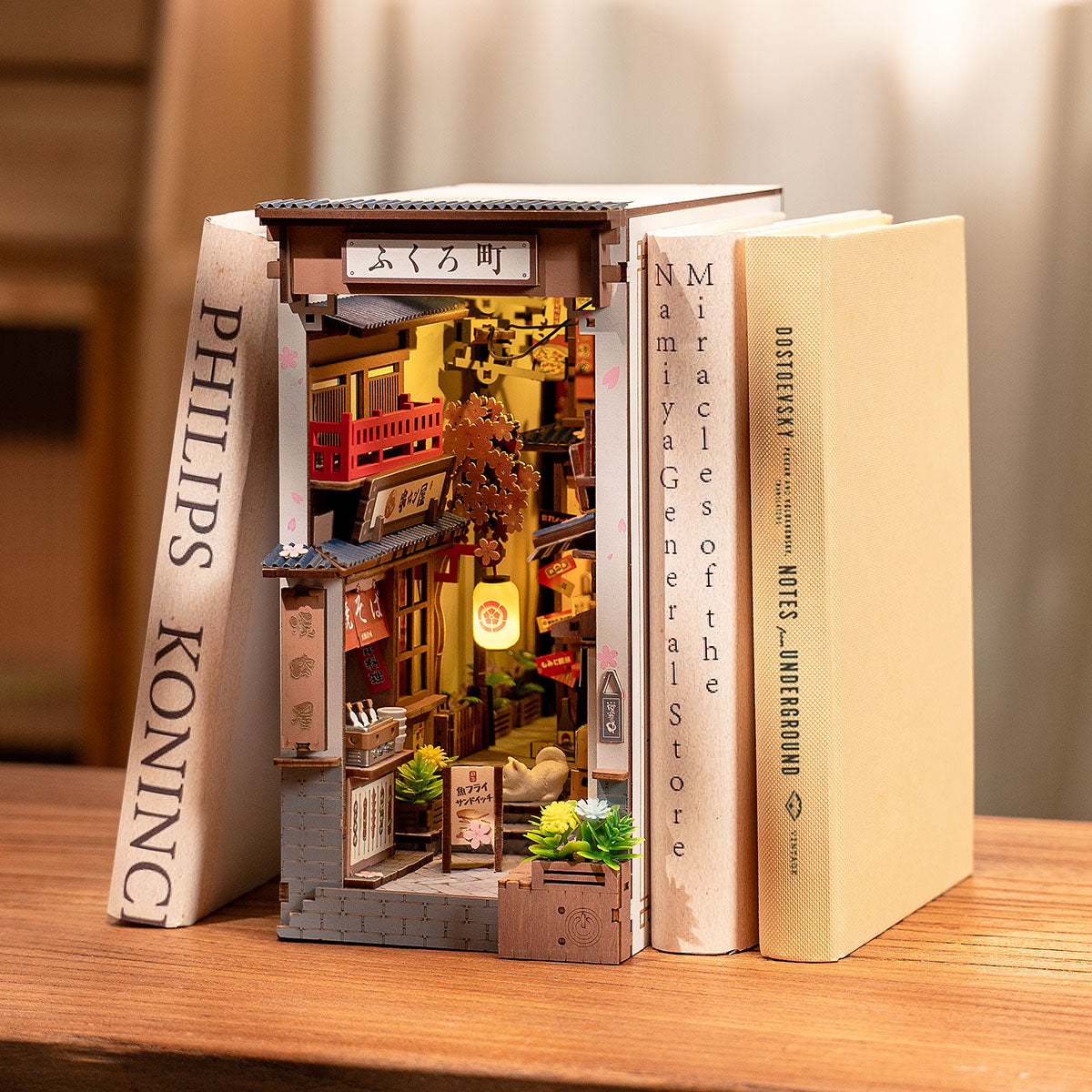 Rolife: Sakura Wine Alley Book Nook DIY Miniature Puzzle