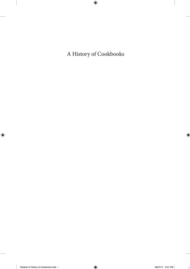 A History of Cookbooks