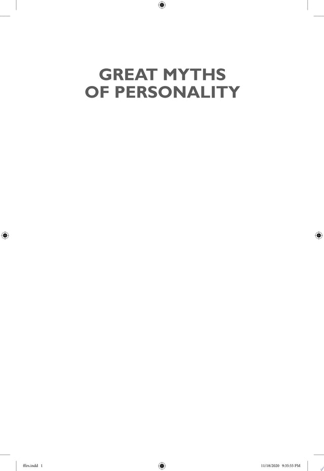 Great Myths of Personality