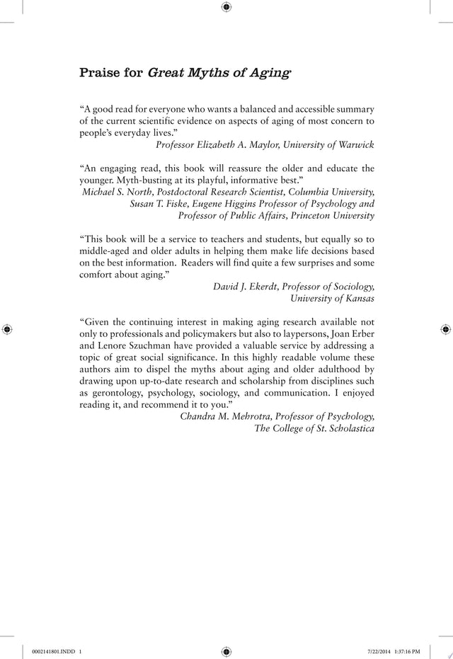 Great Myths of Aging