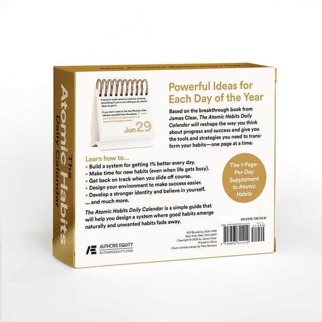 The Atomic Habits Daily Calendar