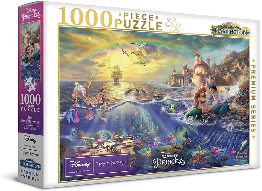 Harlington Thomas Kinkade PQ Disney The Little Mermaid 1000 pieces