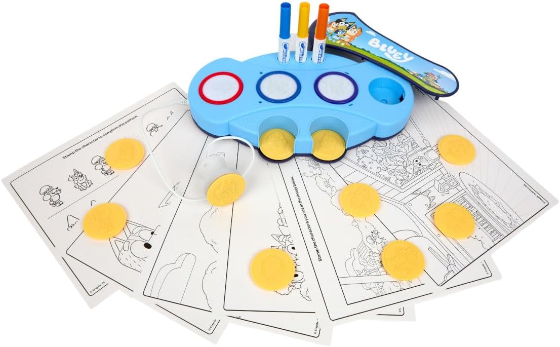 Crayola Color Wonder Magic Light Up Stamper Kit Bluey