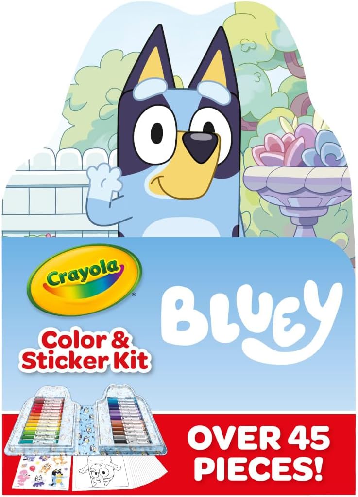 Crayola Color & Sticker Bluey Kit 45 Piece