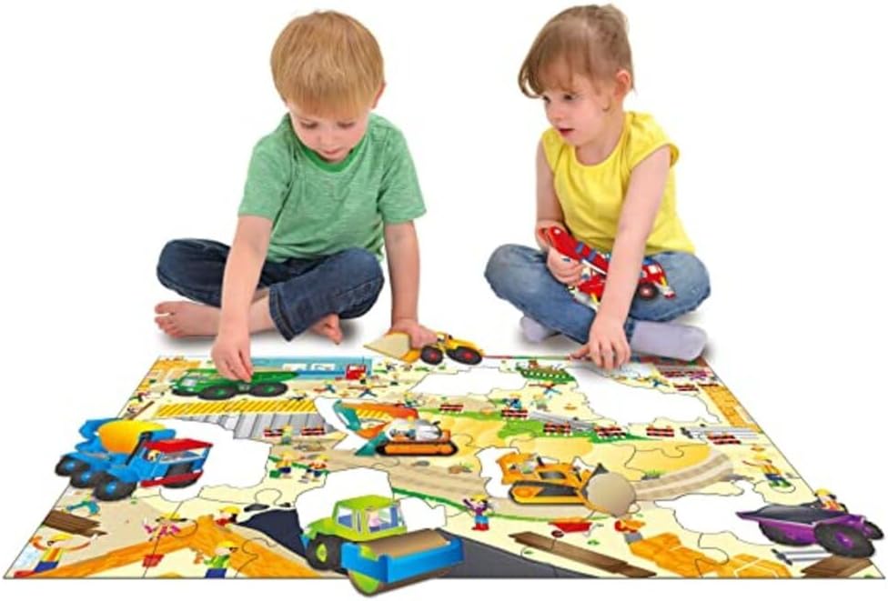 Galt - Construction Site Giant Floor Puzzle - 30 Piece