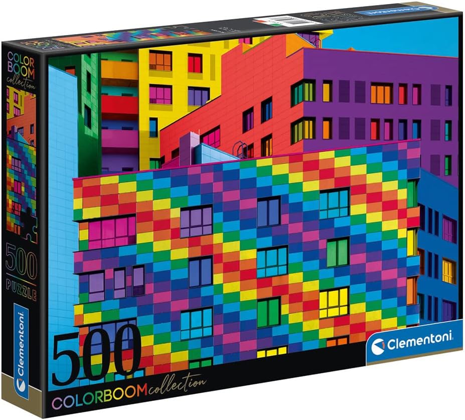 Clementoni Squares Jigsaw Puzzle - 500 Piece - Colorboom Collection - (35094)