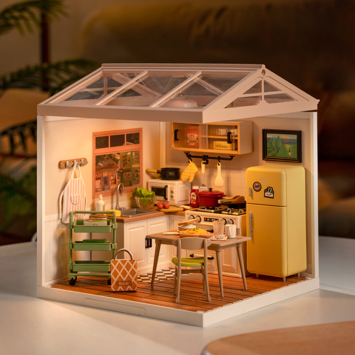 Rolife: Happy Meals Kitchen - Super Creator Plastic DIY Miniature Puzzle
