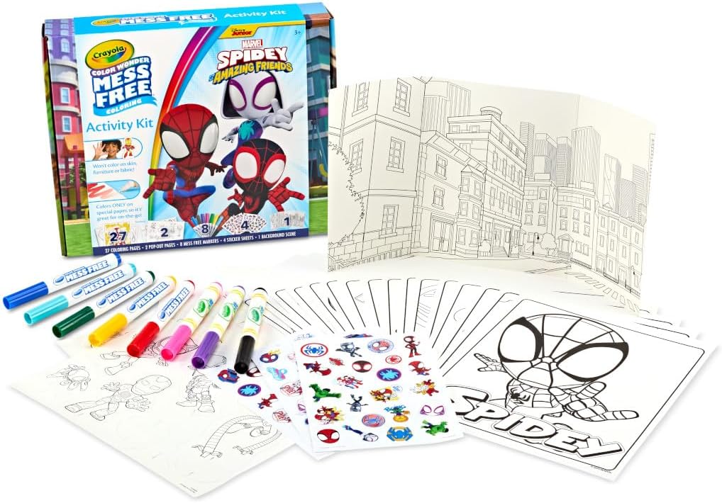 Crayola Color Wonder Activity Kit Spidey & Friends