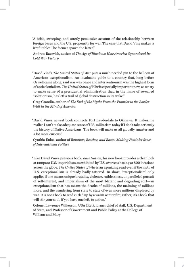 The United States of War