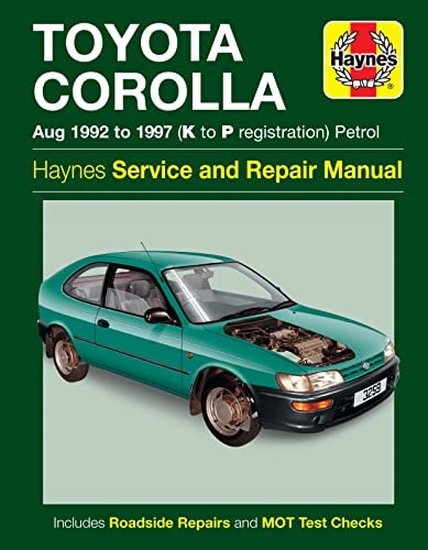 Toyota Corolla Petrol (Aug 92 - 97) Haynes Repair Manual